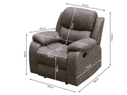 Wilson Manual Recliner Chair - Brown