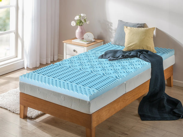 Betalife Zonelux 5 Zone Gel Memory Foam Mattress Topper - King Single