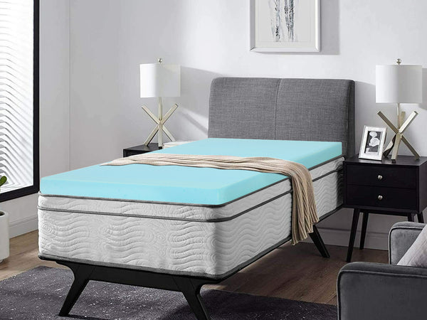 Betalife Comfort Plush Gel Memory Foam Mattress Topper - Single