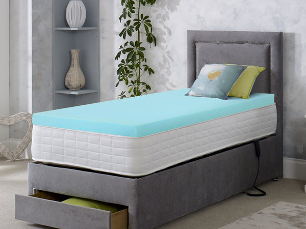 Betalife Comfort Plush Gel Memory Foam Mattress Topper - King Single