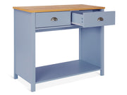 Atlas Wooden Console Table - Blue Grey