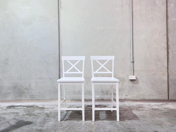 Selena Bar Stool- Set of 2 - White