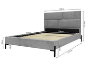 Lawson Queen Bed Frame - Grey