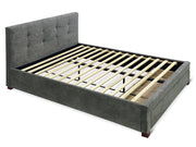 Robson Queen Bed Frame with Storage - Grey