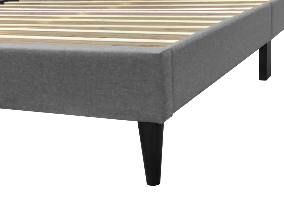 Bassie Queen Bed Frame - Light Grey