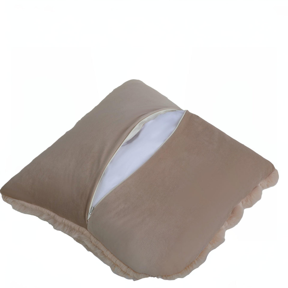 Fluffy Cushion Orange 45x45cm