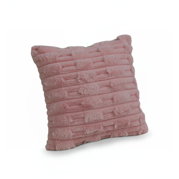 Textured Cushion Pink 45x45cm