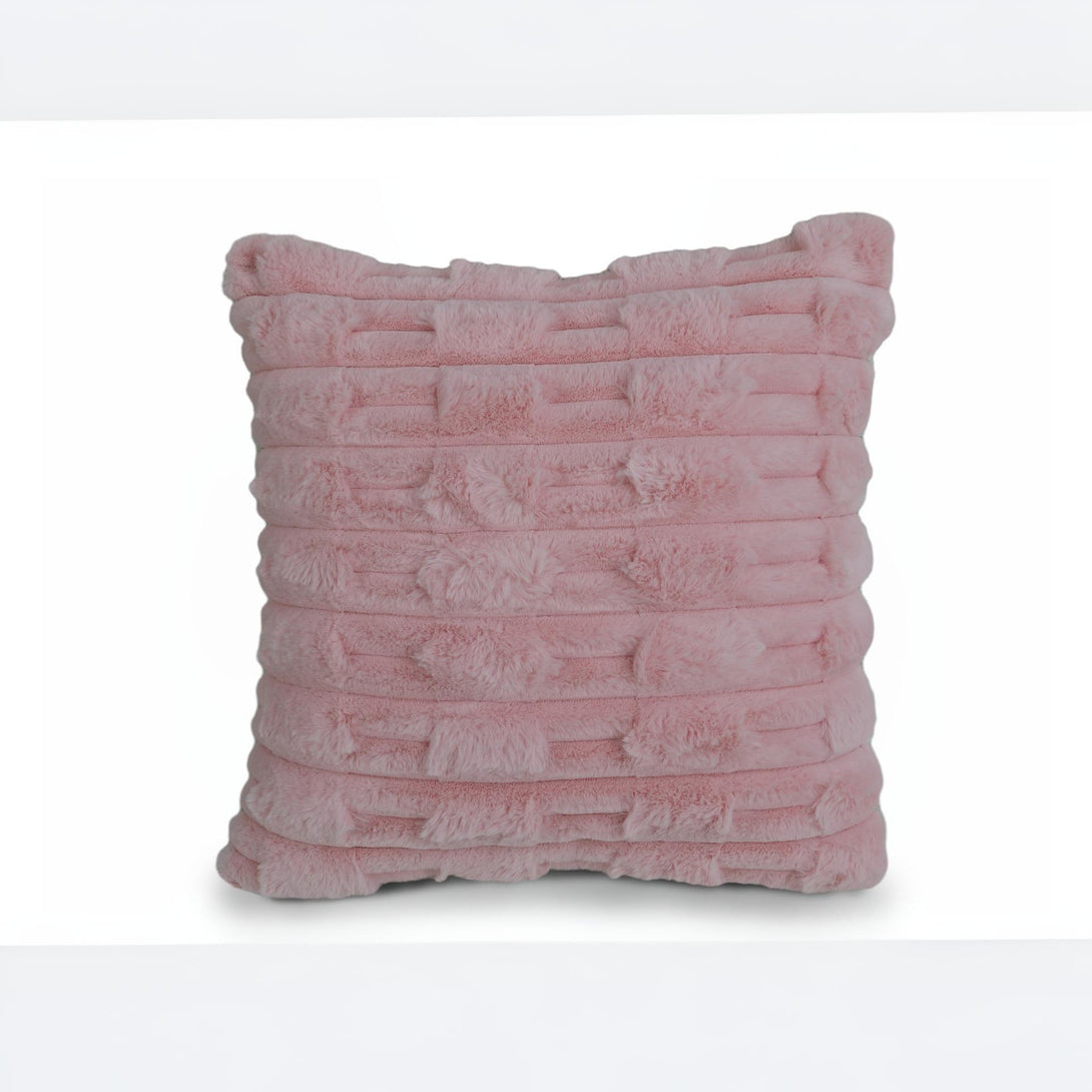 Textured Cushion Pink 45x45cm