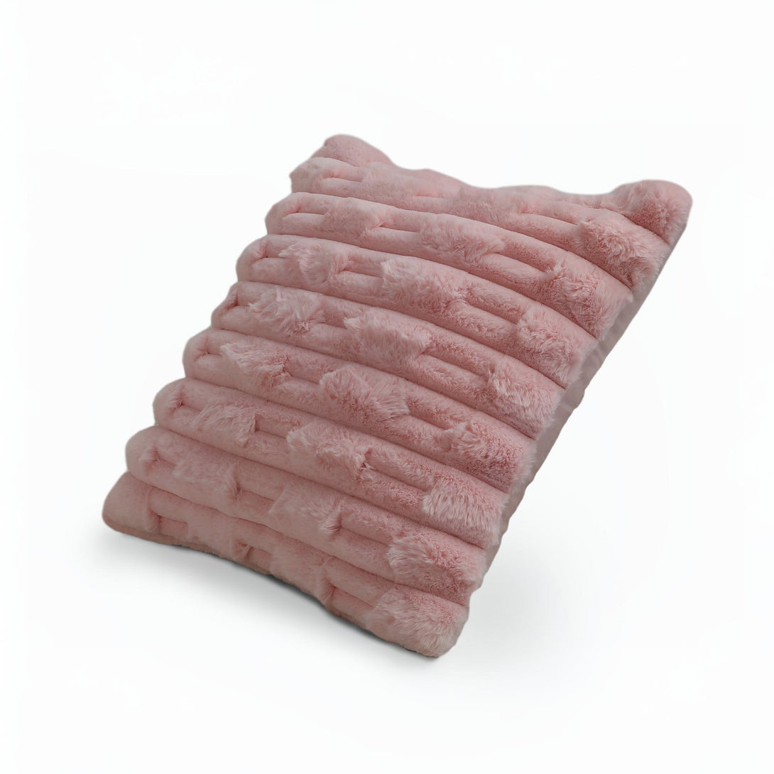 Textured Cushion Pink 45x45cm