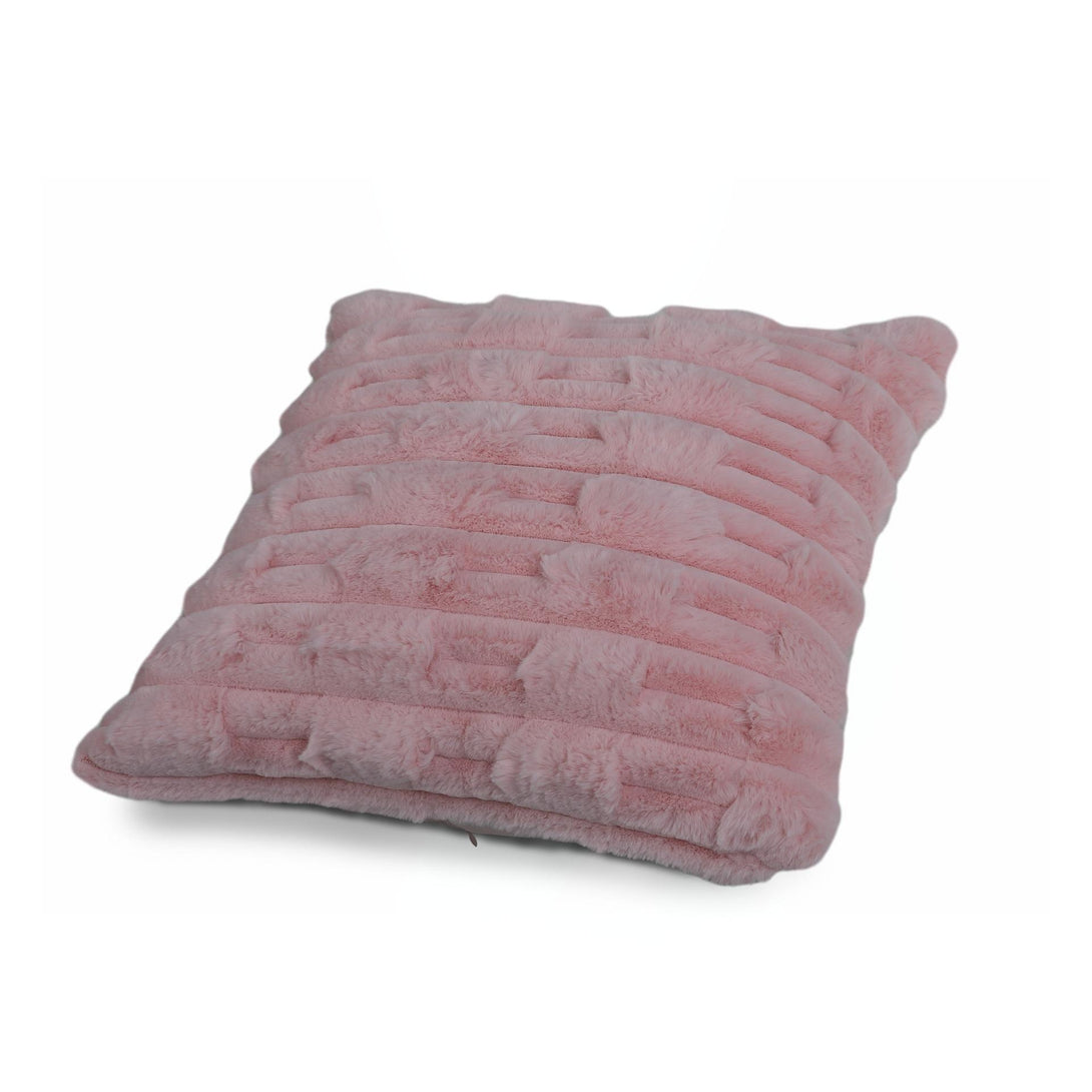 Textured Cushion Pink 45x45cm