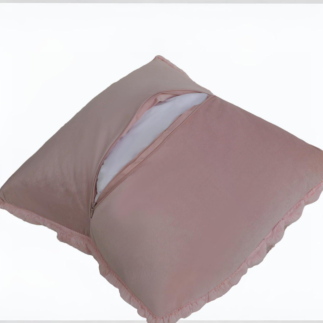 Textured Cushion Pink 45x45cm