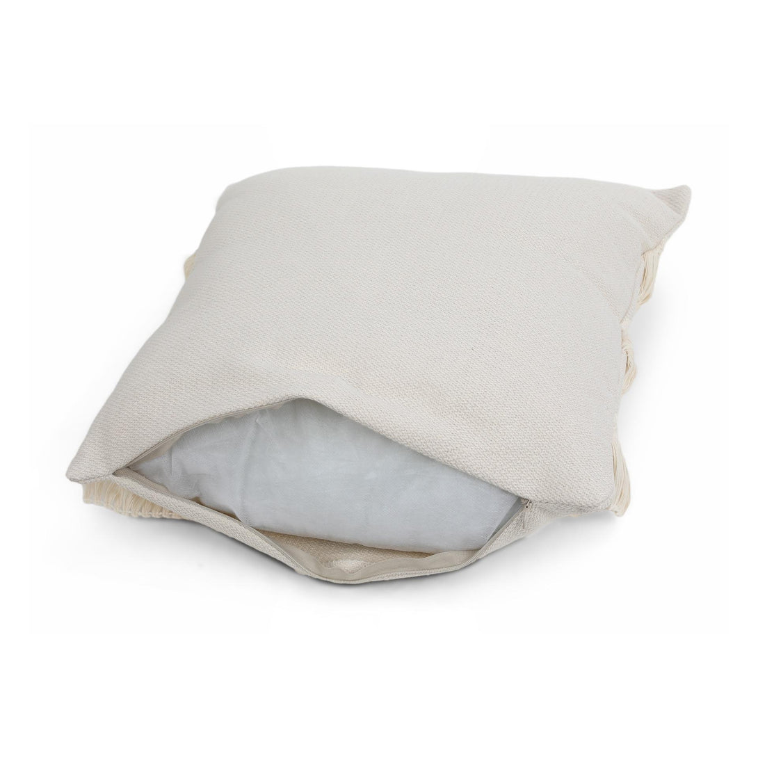 Bohemian Wavy Tassell Cushion 45x45cm