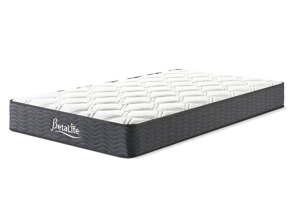 Basics Plus Bonnell Spring Mattress with  Mattress Protector & Pillow - King Single