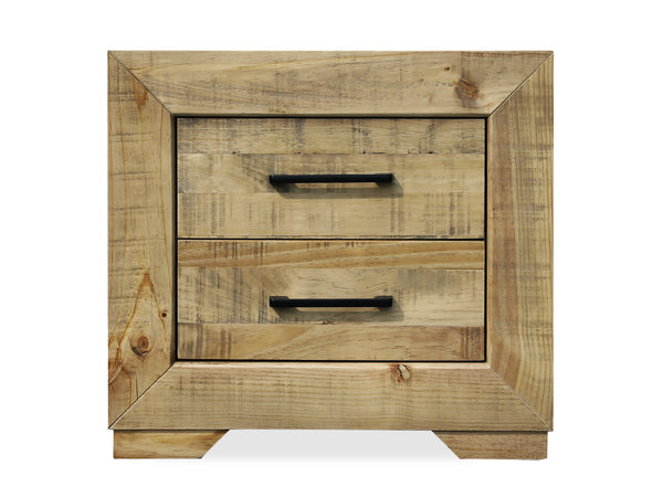 Argento Solid Wood Bedside Table - Delhi