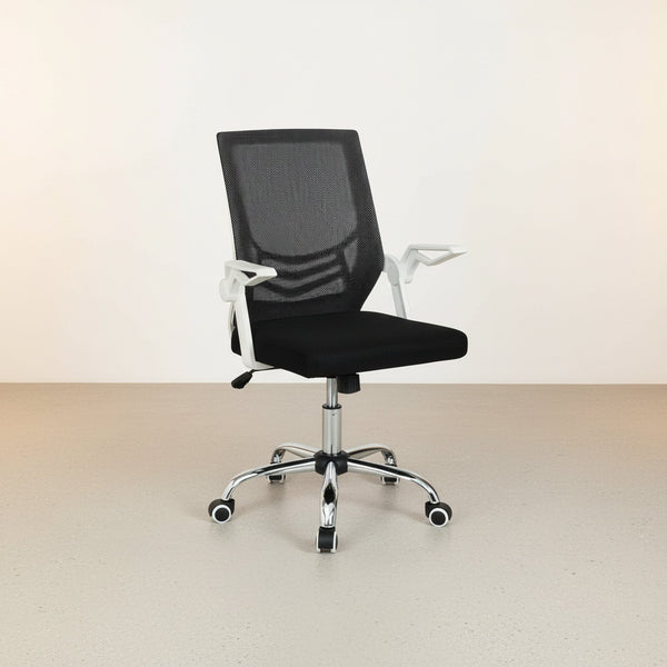 Leon Office Chair - Black + White