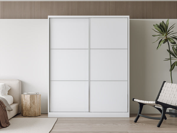 Tonto 160cm Wardrobe With Sliding Doors - White