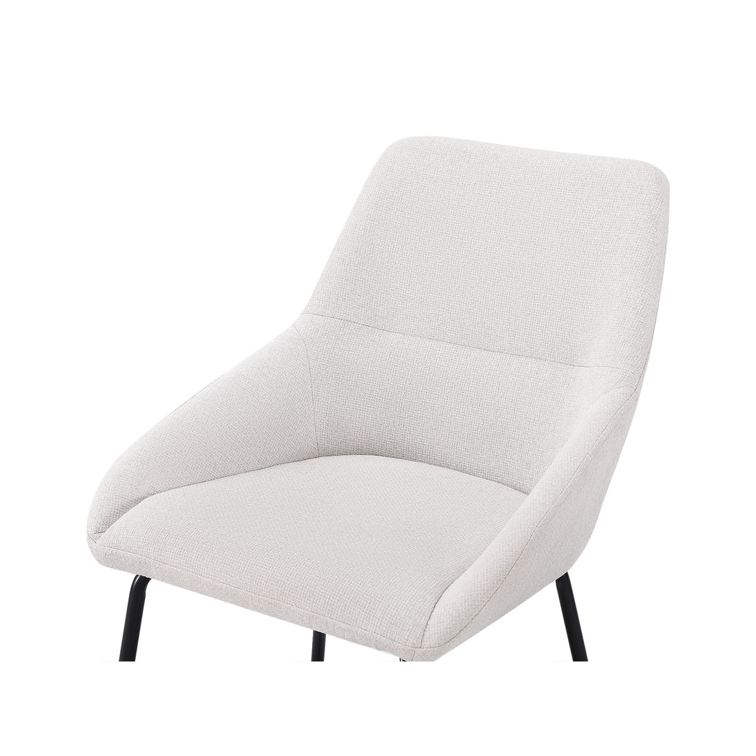 Alena Dining Chair - Set of 2 - Beige + Black