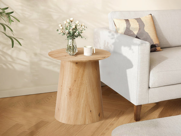 Jordan Round Coffee Table 50cm - Oak