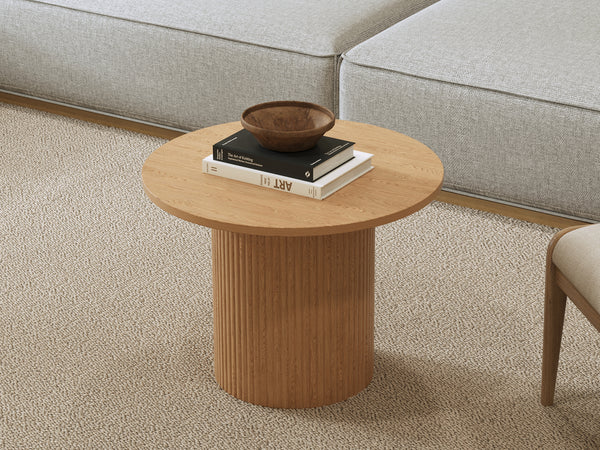 Peyton Round Coffee Table 60cm - Oak