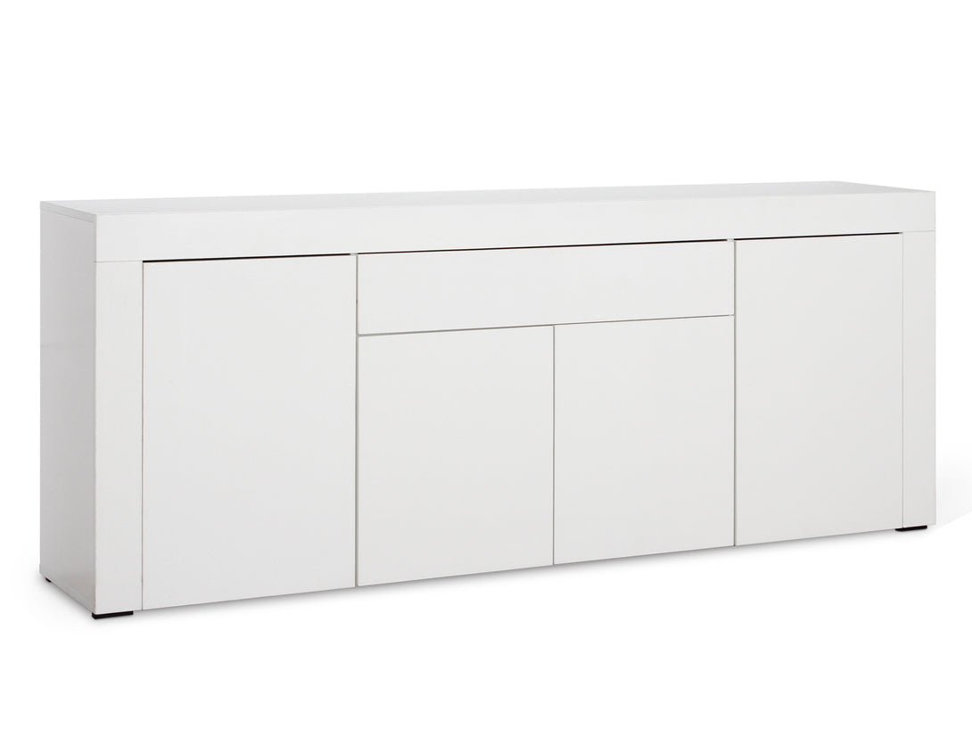 Guier High Gloss Sideboard Buffet Table - White