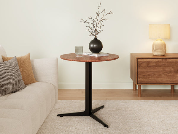 Donna Coffee Table 50cm - Brown + Black