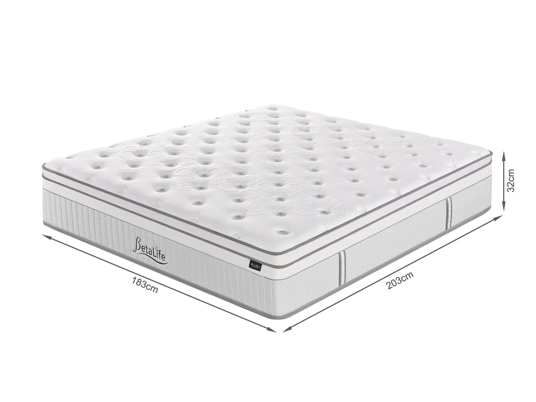 Natureblend  Prime 5 Zone Pocket Spring Plush Mattress - Super King