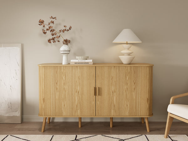 Atlantic 2 Door Sideboard Buffet Table - Natural