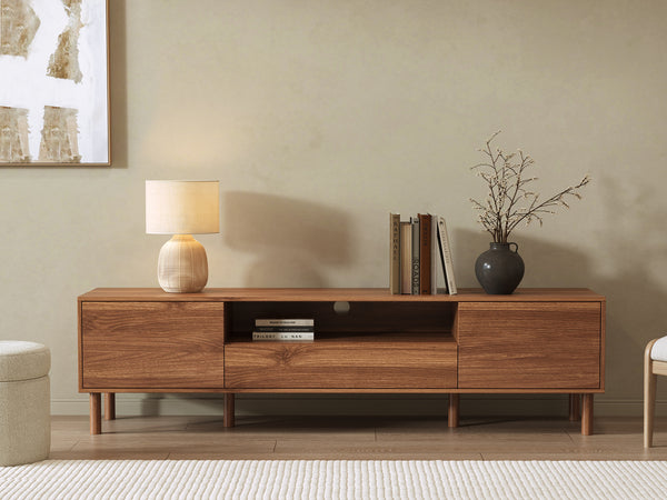 Custer 1.8m Entertainment Unit - Walnut
