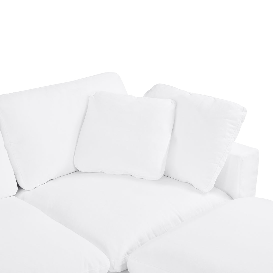 Bishopston Duck Feather Filled Modular Sofa - White