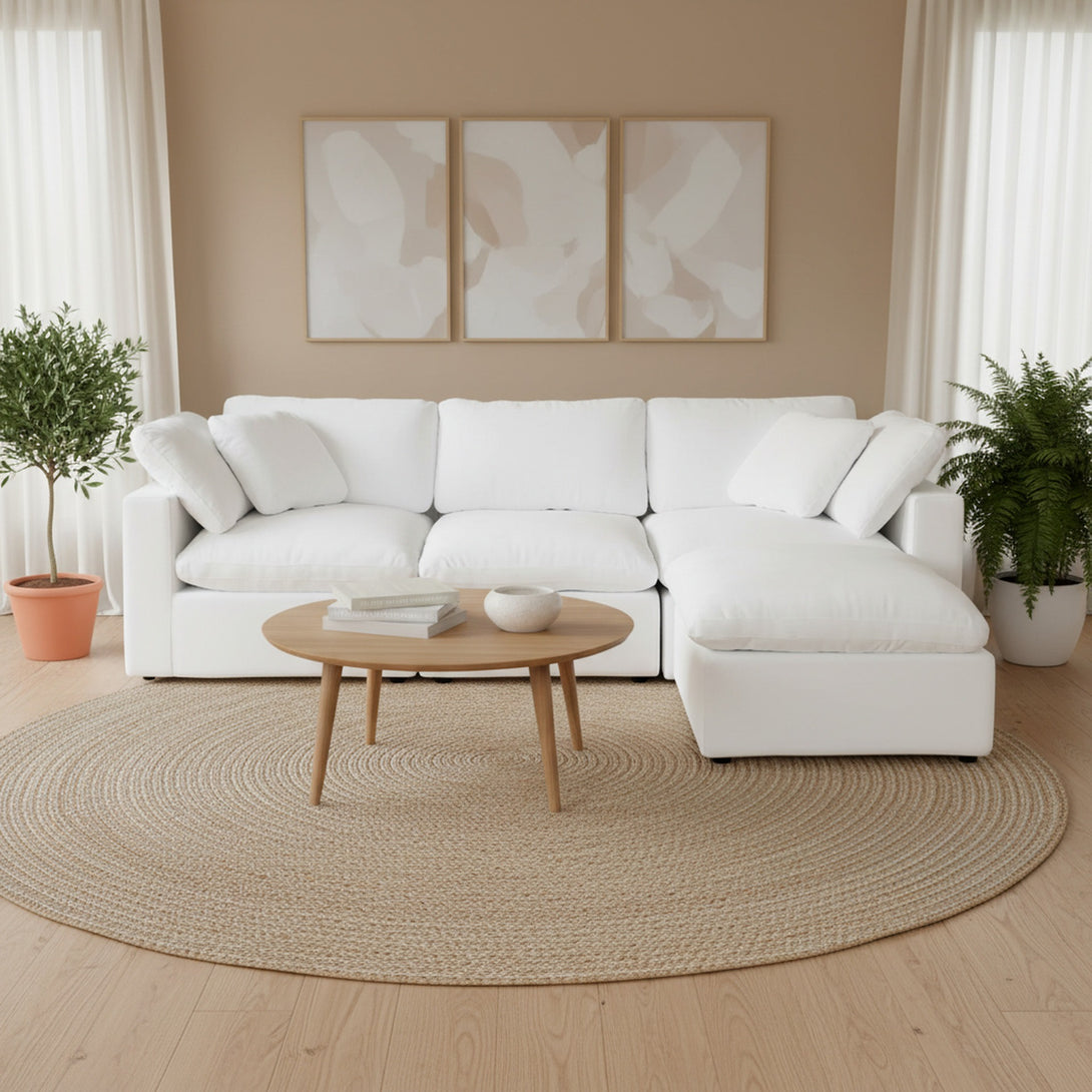 Bishopston Duck Feather Filled Modular Sofa - White