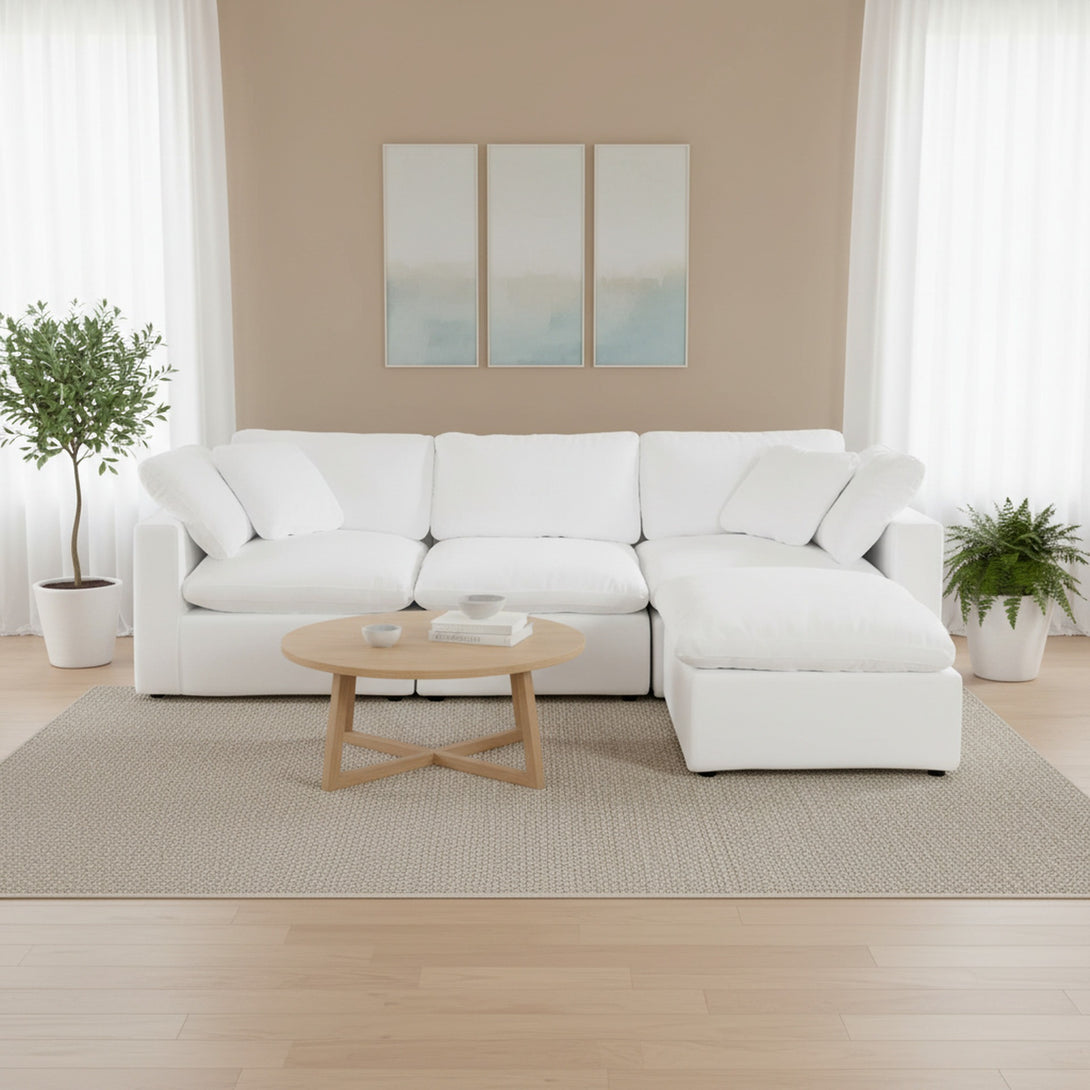 Bishopston Duck Feather Filled Modular Sofa - White