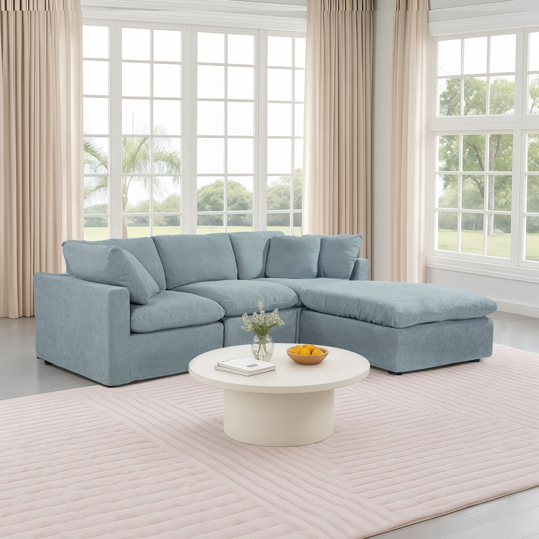 Bishopston Duck Feather Filled Modular Sofa - Grey