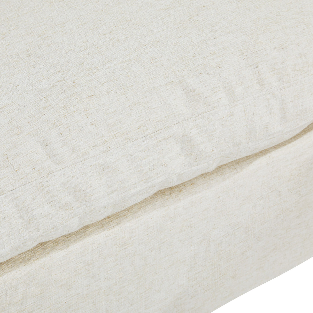 Hexham 3 Seater Modular Sofa with Ottoman - Linen Cream