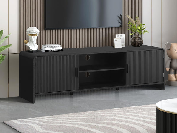 Cannock 1.6m Entertainment Unit - Black