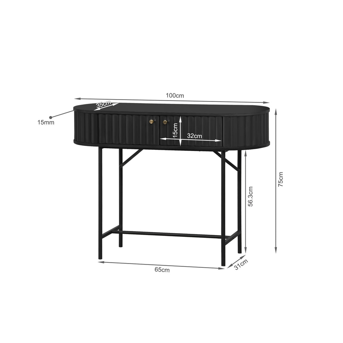 LASSEN Console Table - Black