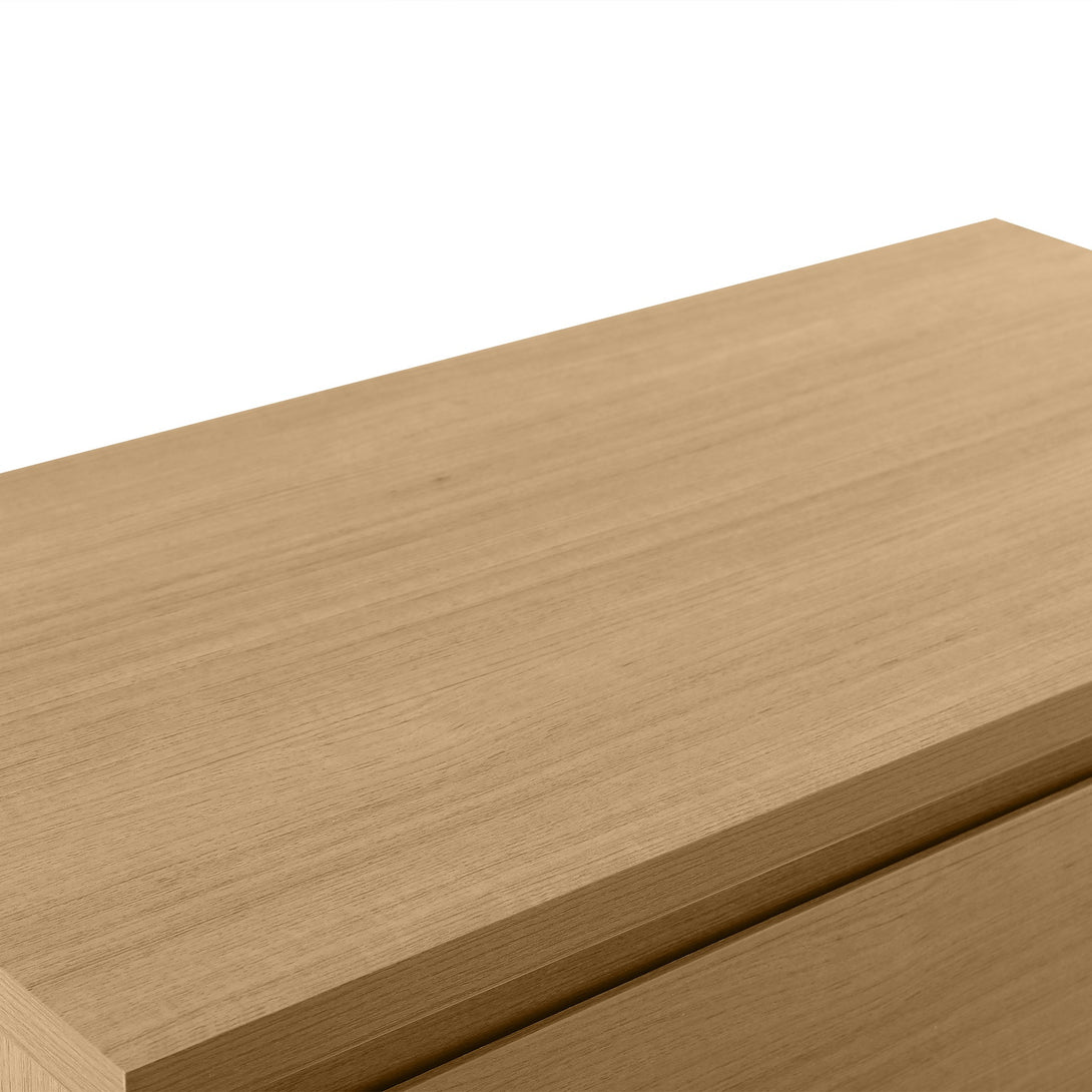 TONGASS 4 Drawer Tallboy - OAK 