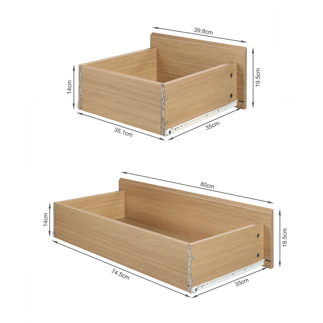 TONGASS 6 Drawer Tallboy - OAK