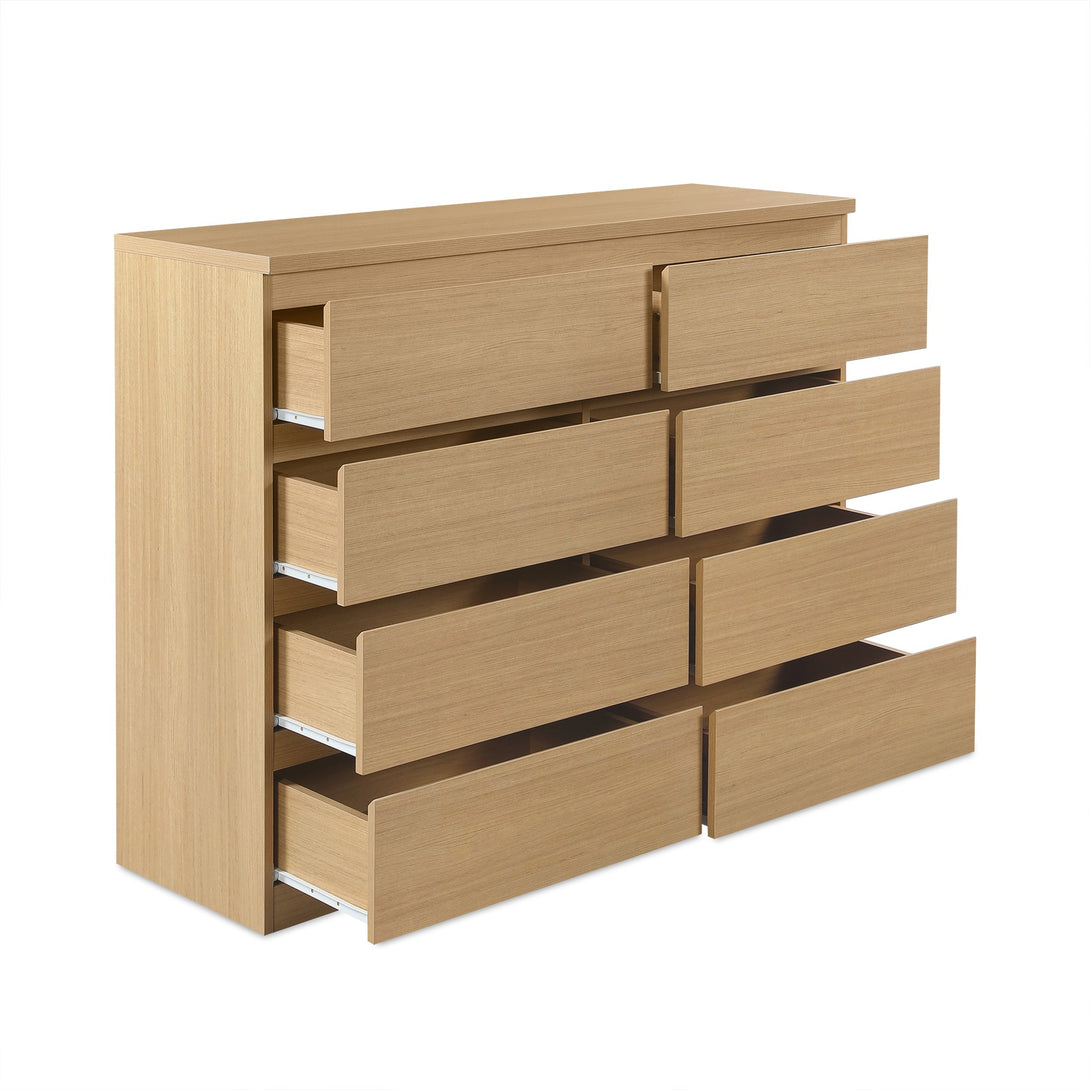 TONGASS 8 Drawer Lowboy - OAK