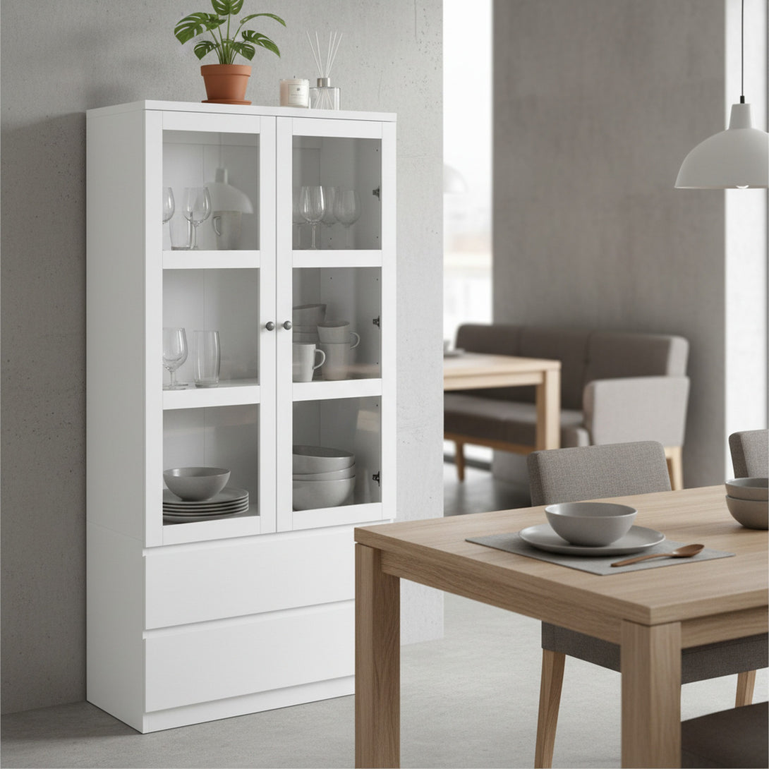 TONGASS Bookshelf Display Shelf - WHITE