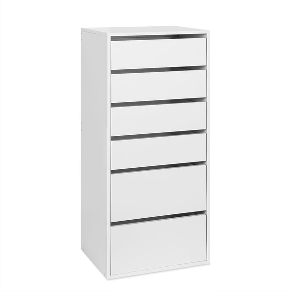 PAYETTE 6 Drawer Wardrobe - WHITE