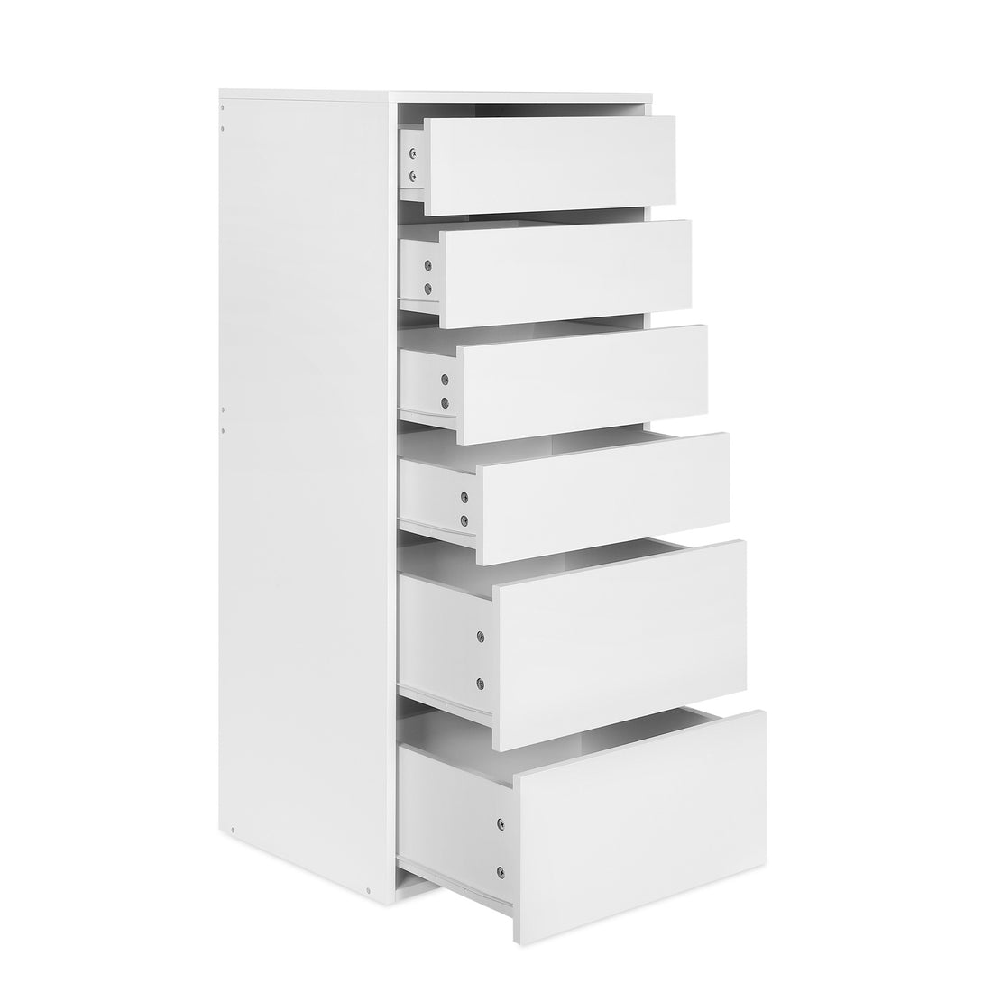 PAYETTE 6 Drawer Wardrobe - WHITE