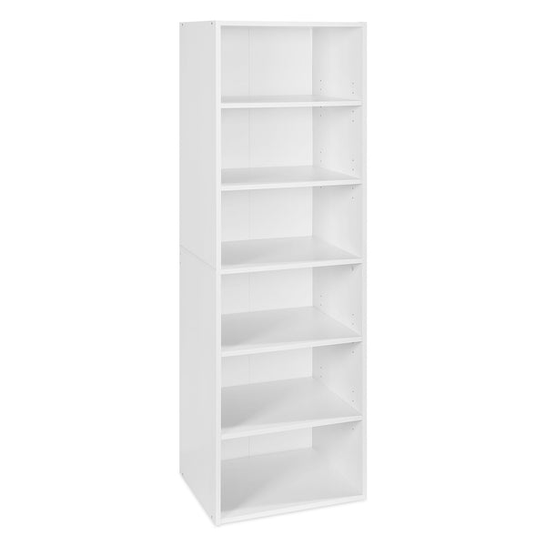 PAYETTE 6 Shelf Wardrobe - WHITE
