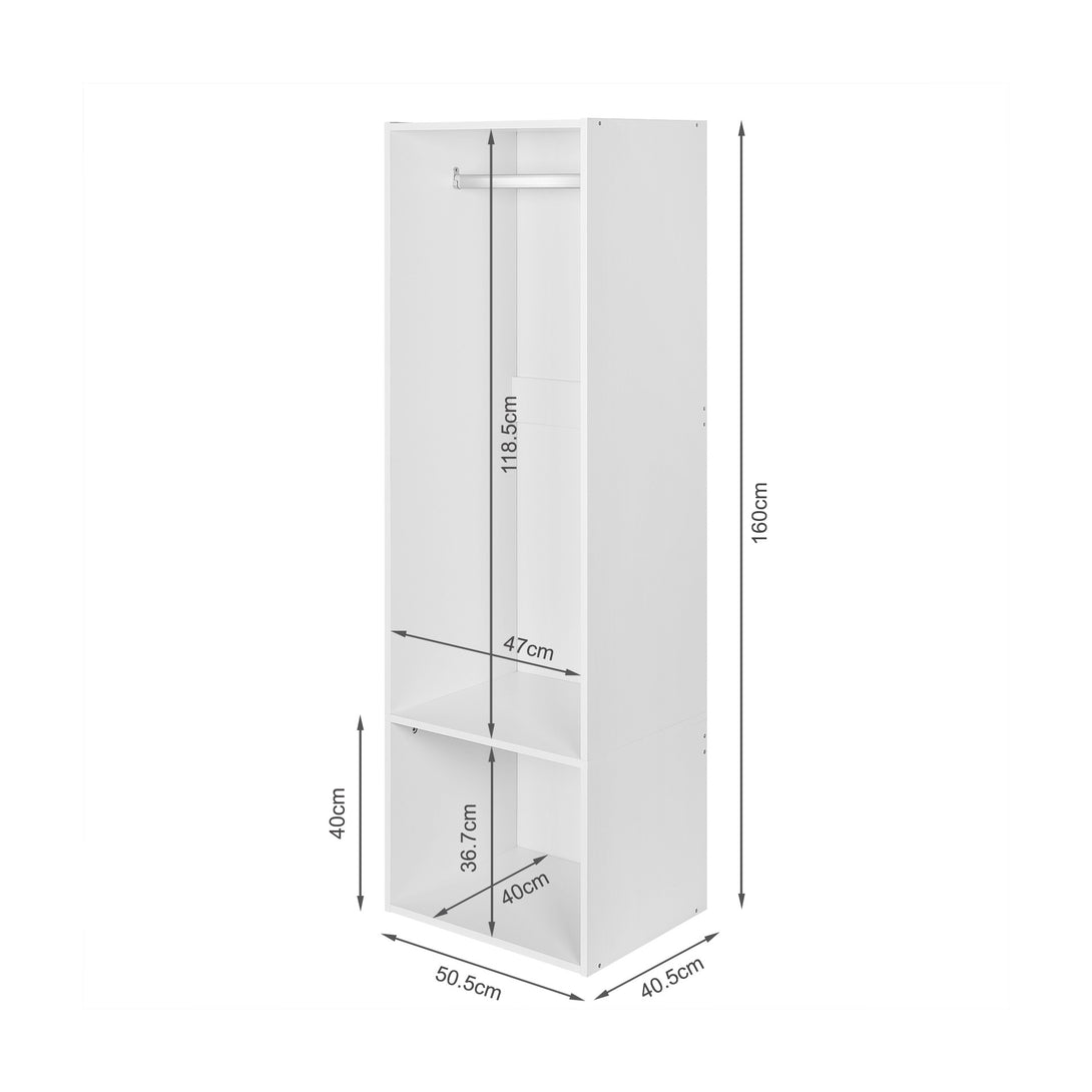 PAYETTE Open Wardrobe - WHITE