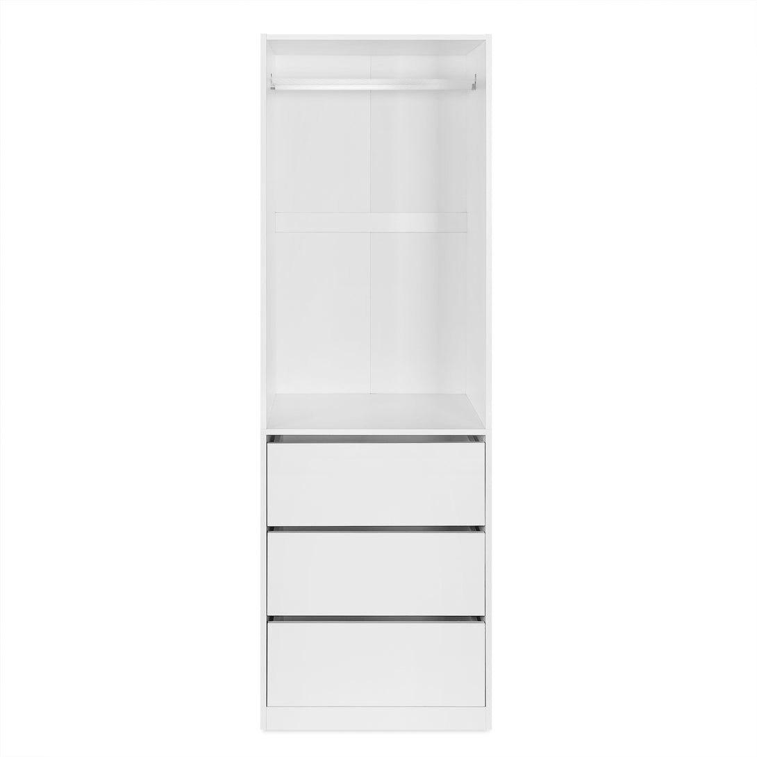 PAYETTE 3 Drawer Wardrobe - WHITE