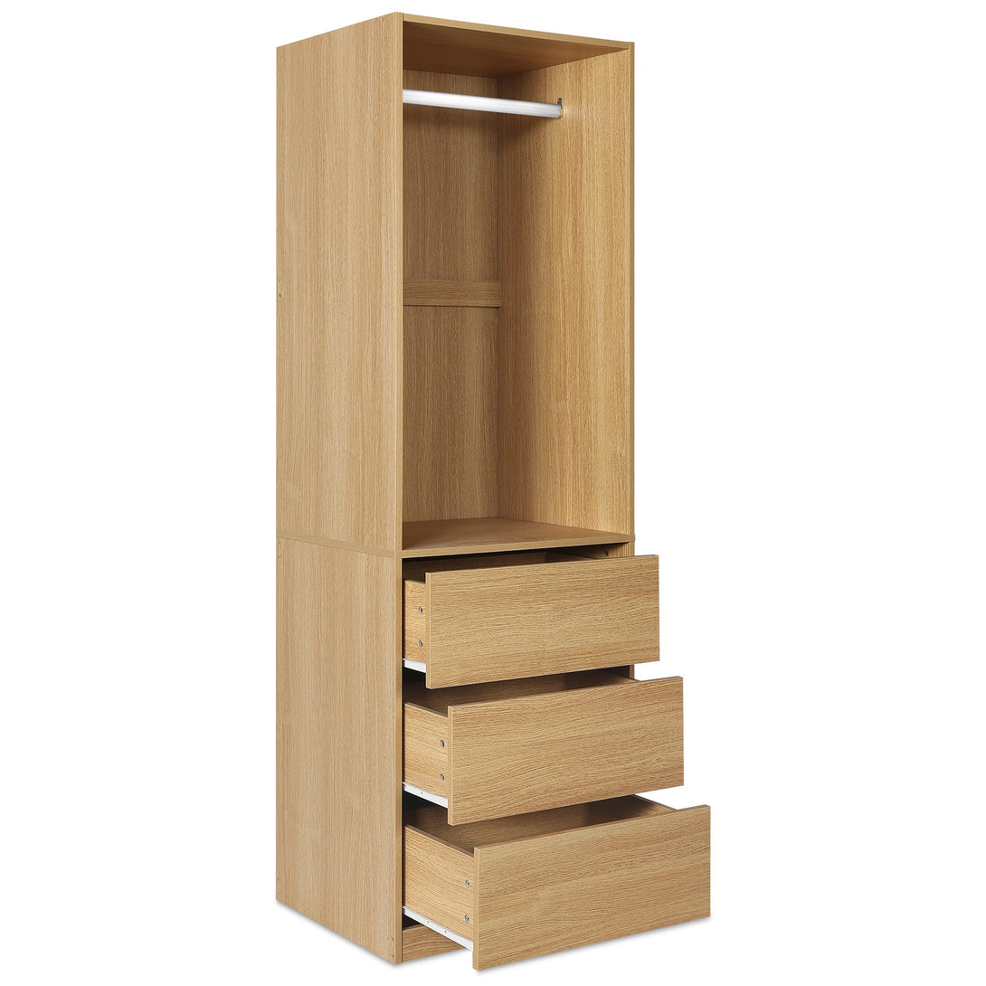PAYETTE 3 Drawer Wardrobe - OAK
