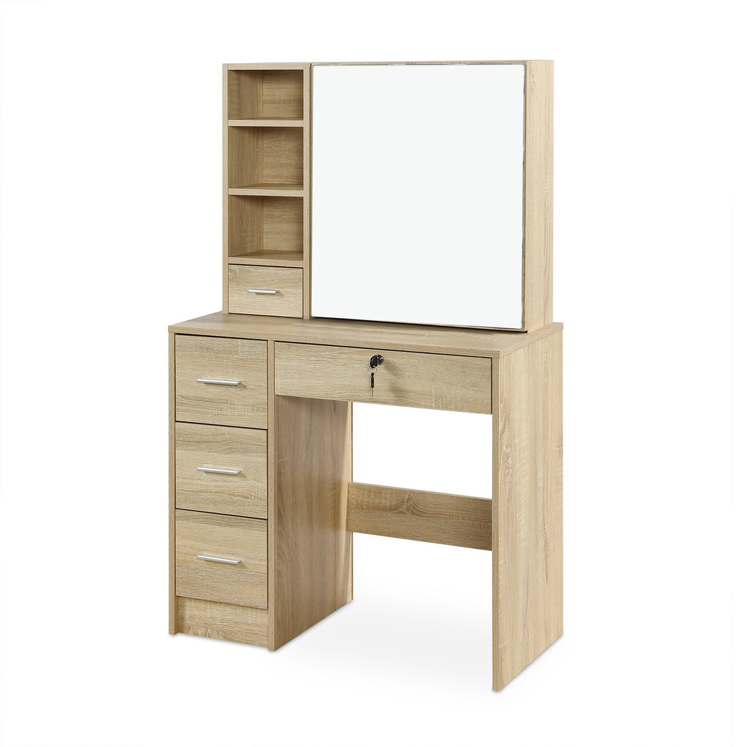 Carnation Dressing Table with Drawers Set - Oak