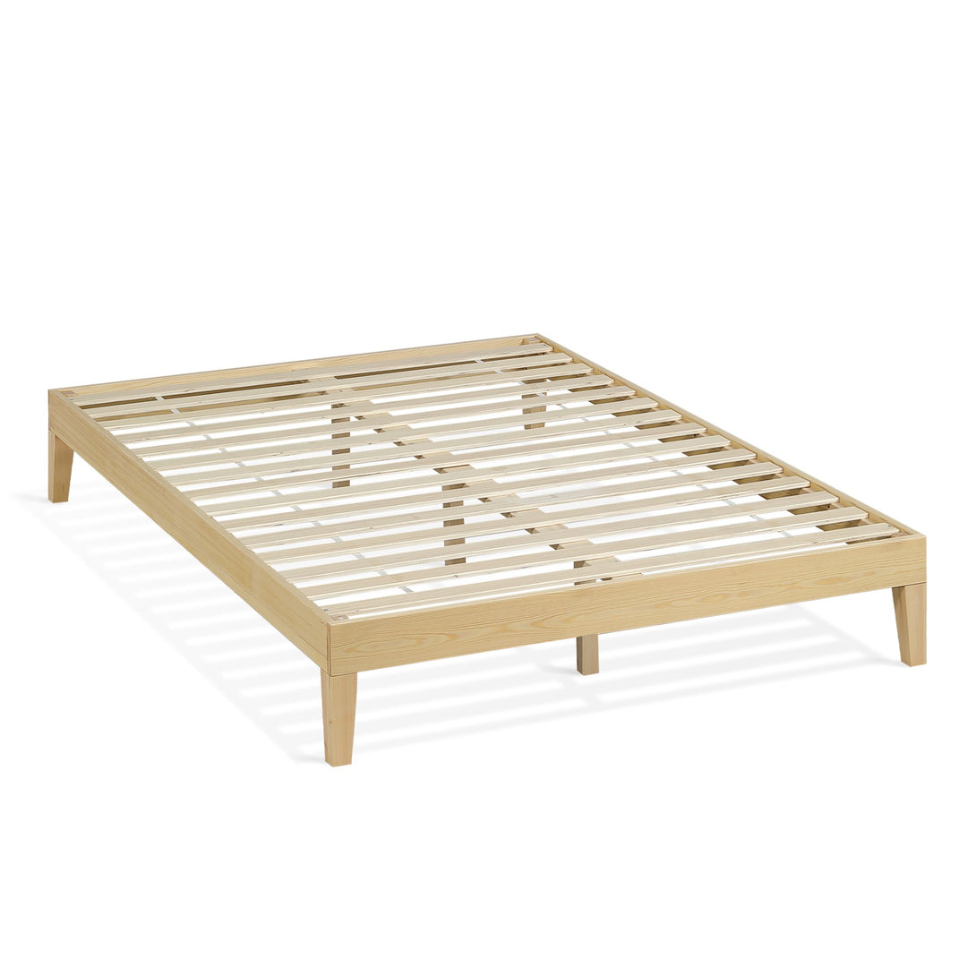 Creise Double Wooden Bed Frame - Light Oak