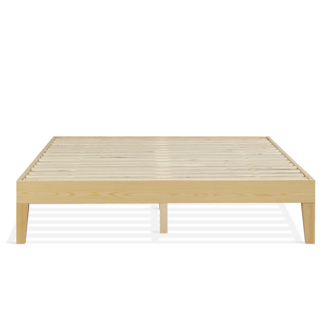 Creise Double Wooden Bed Frame - Light Oak
