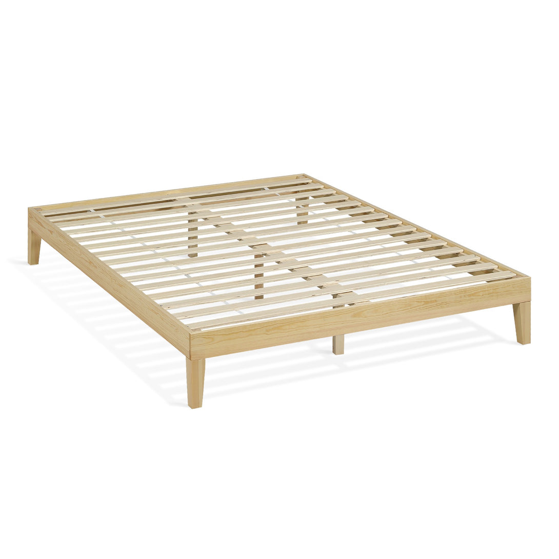 Creise Queen Wooden Bed Frame - Light Oak