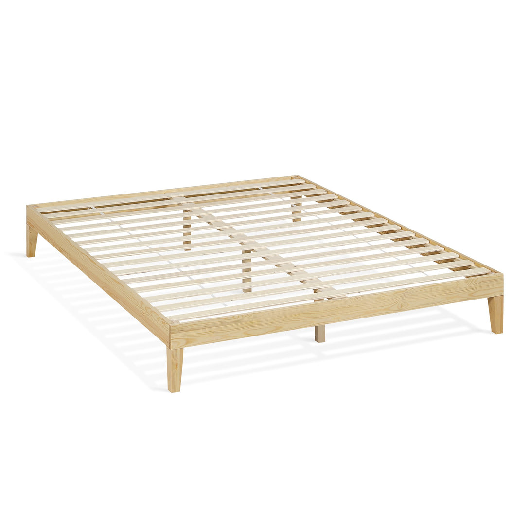 Creise King Wooden Bed Frame - Light Oak